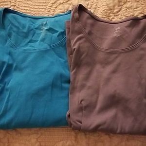 2 J. Jill pima long sleeve shirts XL